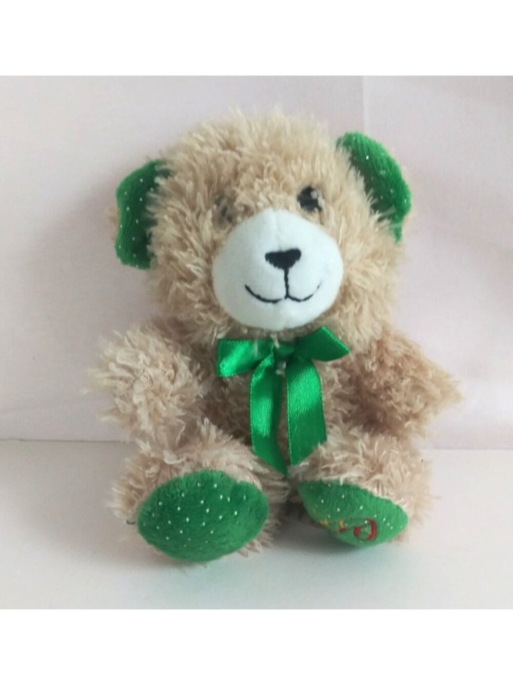 1996 Greenbriar International Christmas House Candy Cane Bear 6" Plush